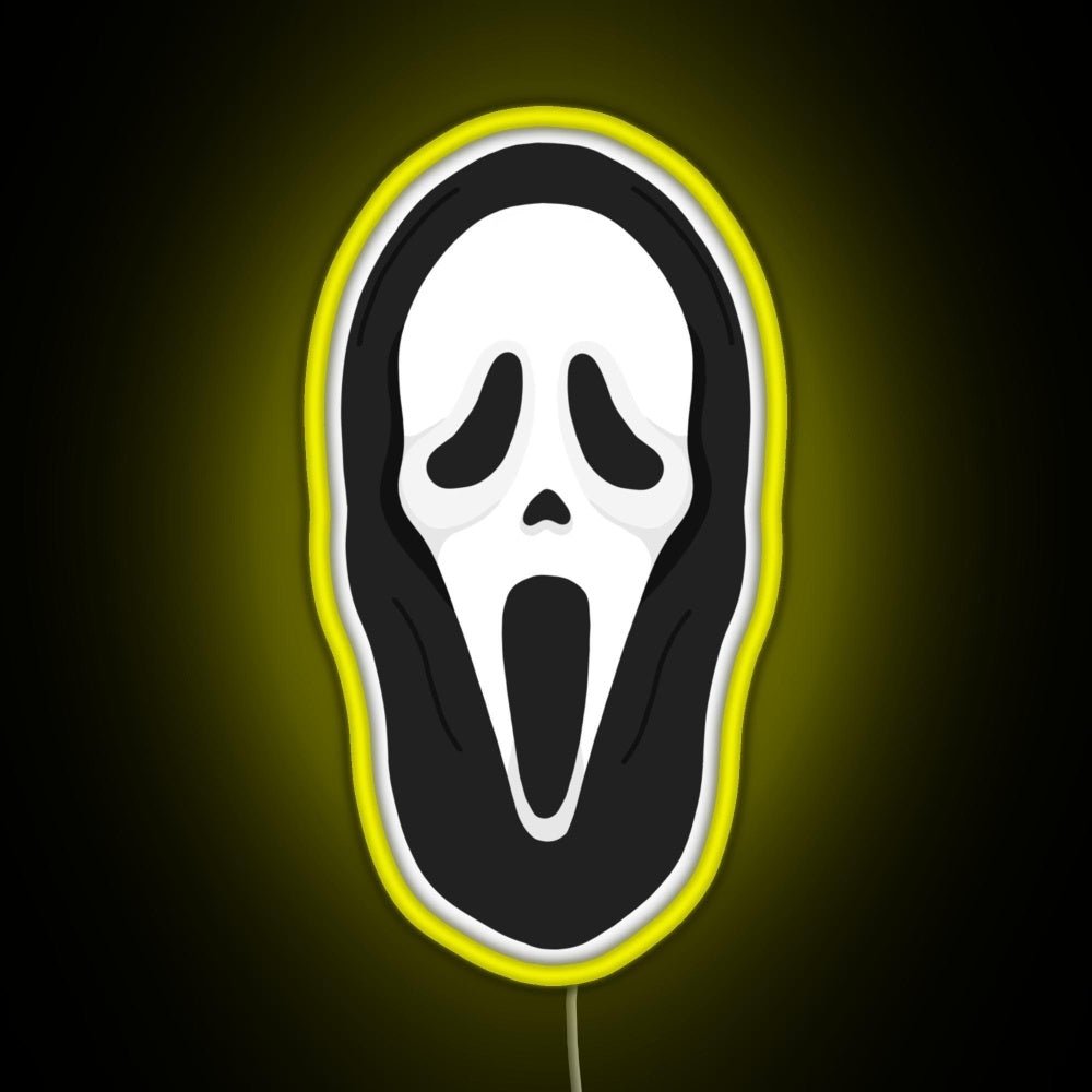 What S Your Favourite Scary Movie Rgb Led Neon Sign Pop Wall Art - Shineneon
