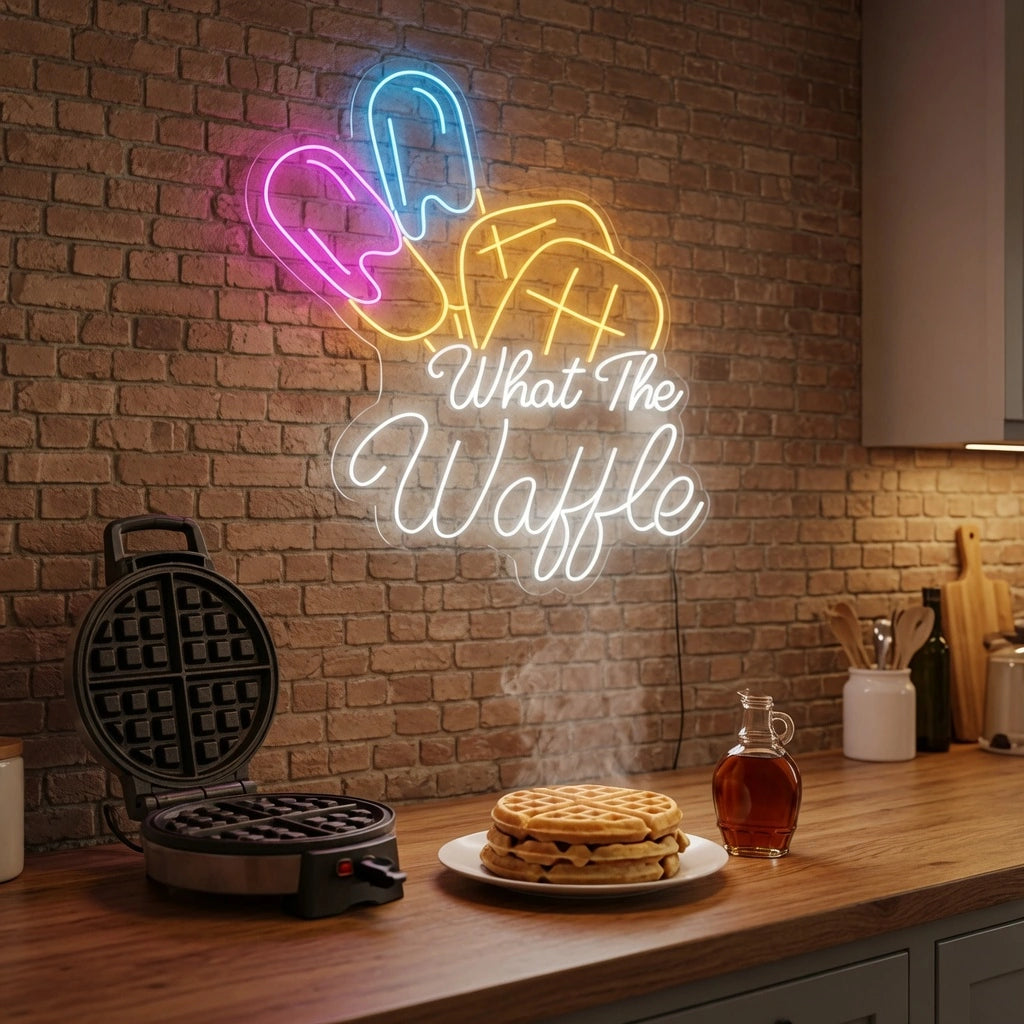 What The Waffle Wall Decor LED Neon Sign - 02 High-Converting Product Image