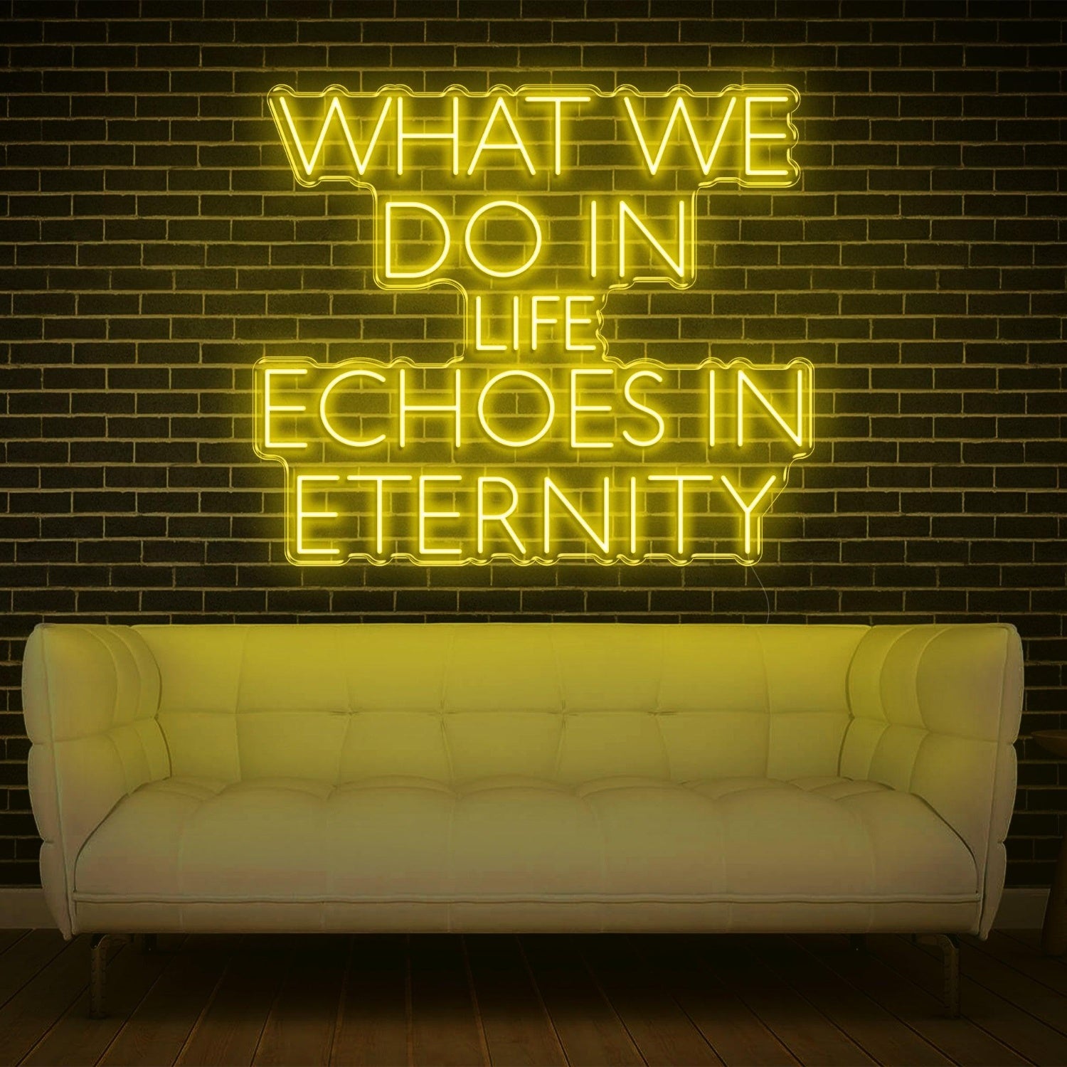 What We Do In Life Echoes In Eternity Pink Led Neon Sign For Home Studio Decor | Shineneon
