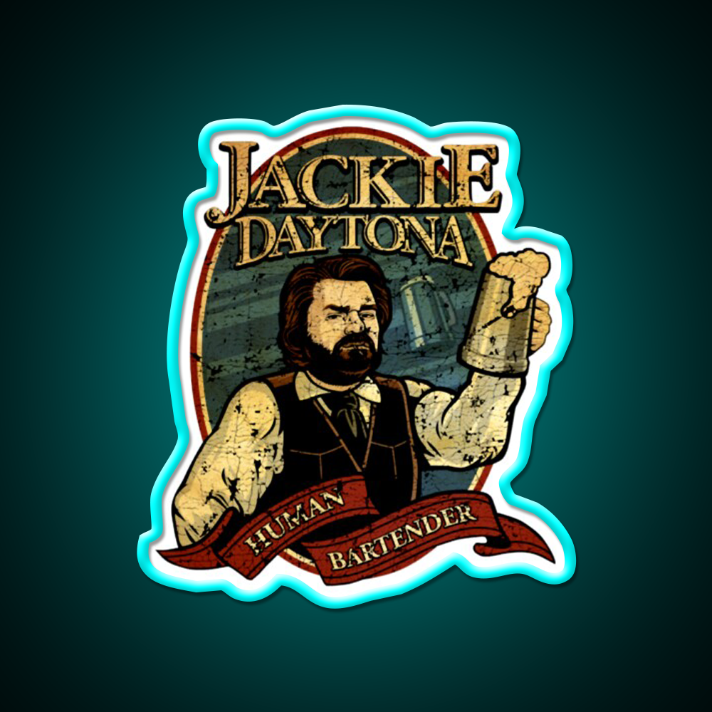 What We Do In The Shadows Jackie Daytona Beer Bar Decor Led Neon Sign Rgb Color - Size and dimension reference