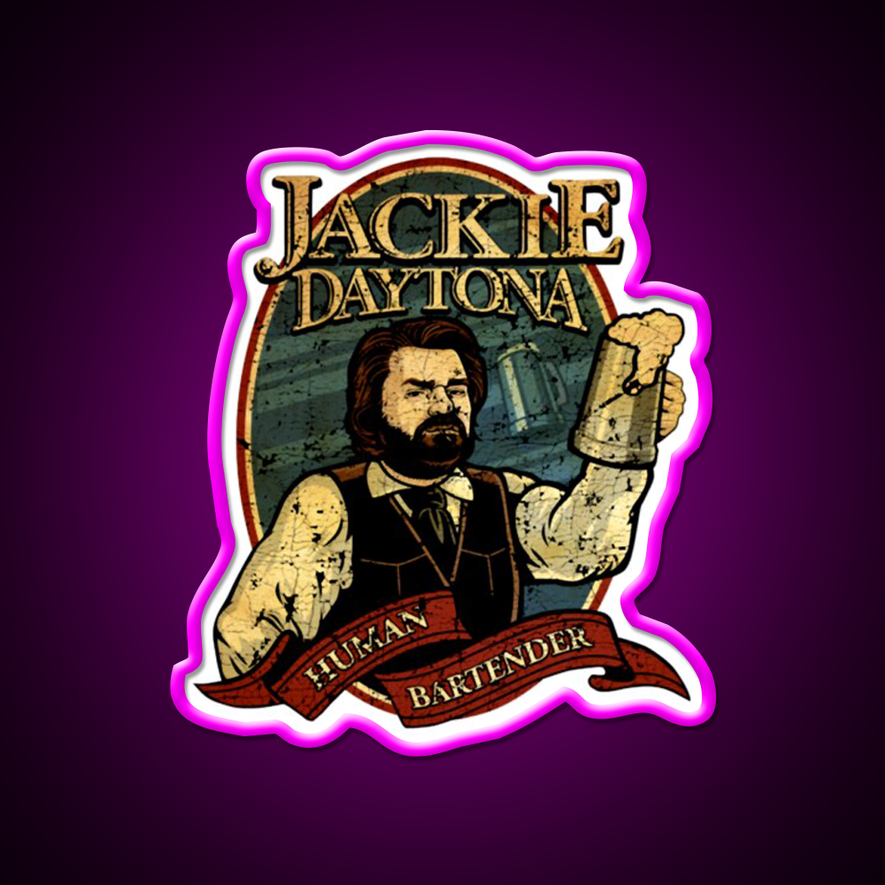 What We Do In The Shadows Jackie Daytona Beer Bar Decor Led Neon Sign Rgb Color - Neon sign mounted on wall in room