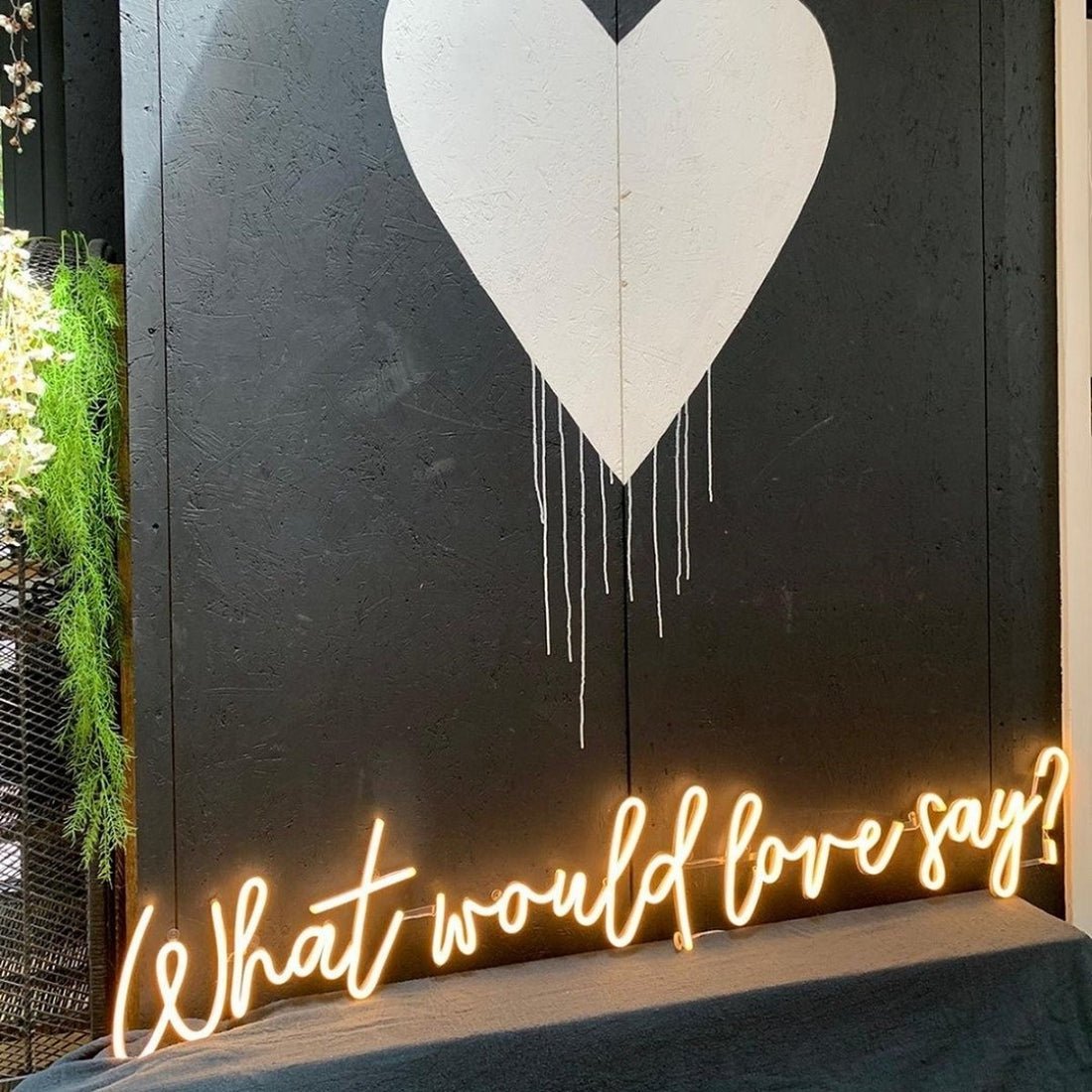 What Would Love Say Led Sign Business Neon Sign - Shineneon