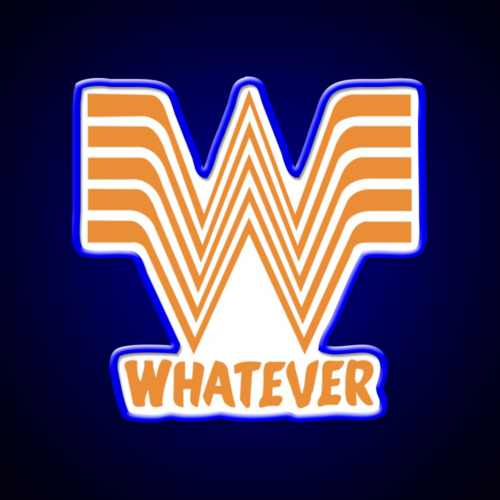 Whata Ever Fast Food Led Neon Sign For Burger Place Rgb Color - Shineneon