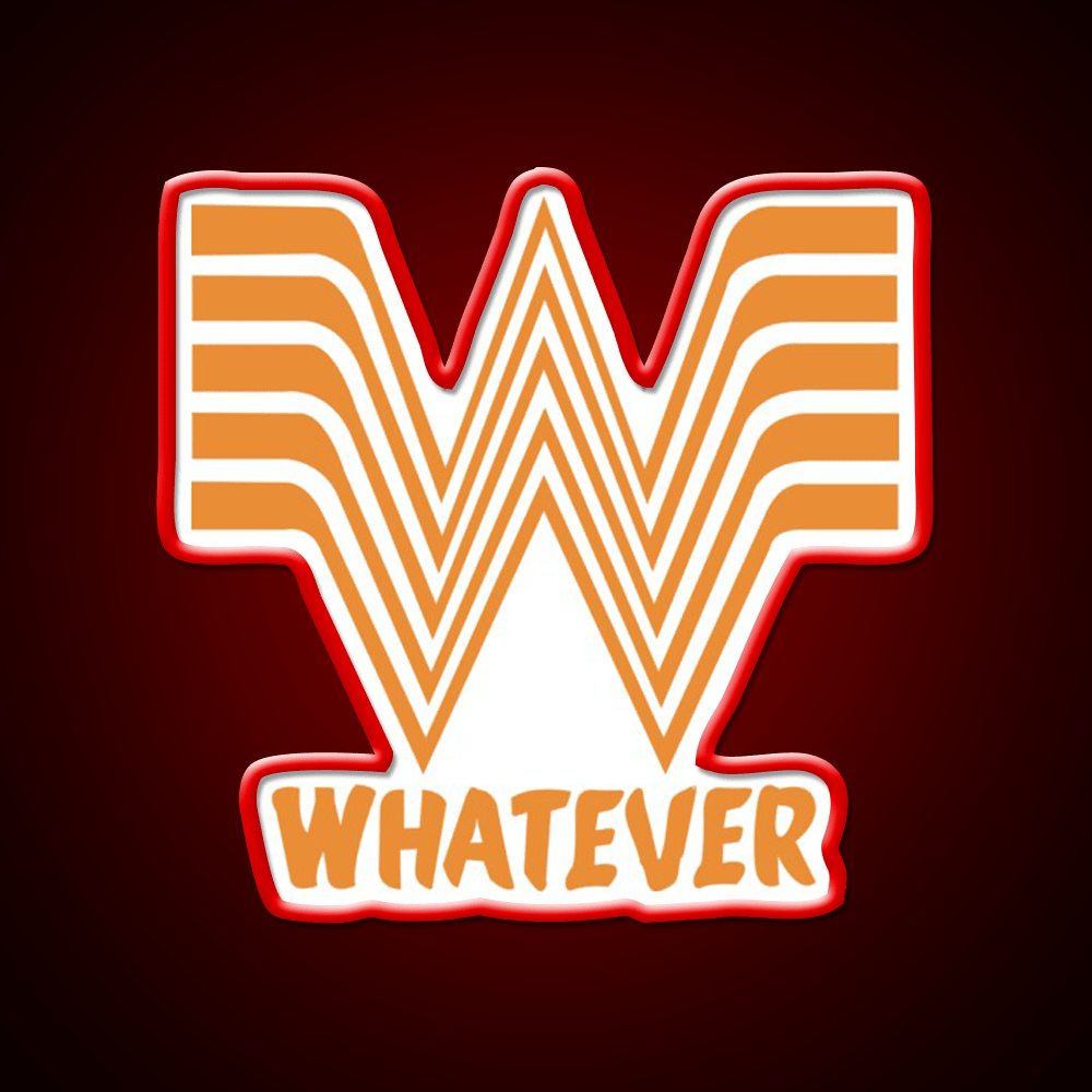 Whata Ever Fast Food Led Neon Sign For Burger Place Rgb Color - Shineneon