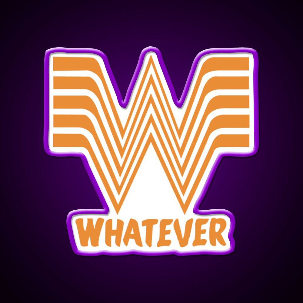 Whata Ever Fast Food Led Neon Sign For Burger Place Rgb Color - Shineneon