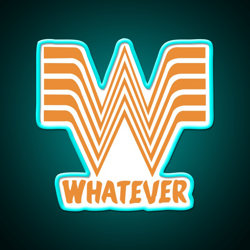 Whata Ever Fast Food Led Neon Sign For Burger Place Rgb Color - Shineneon