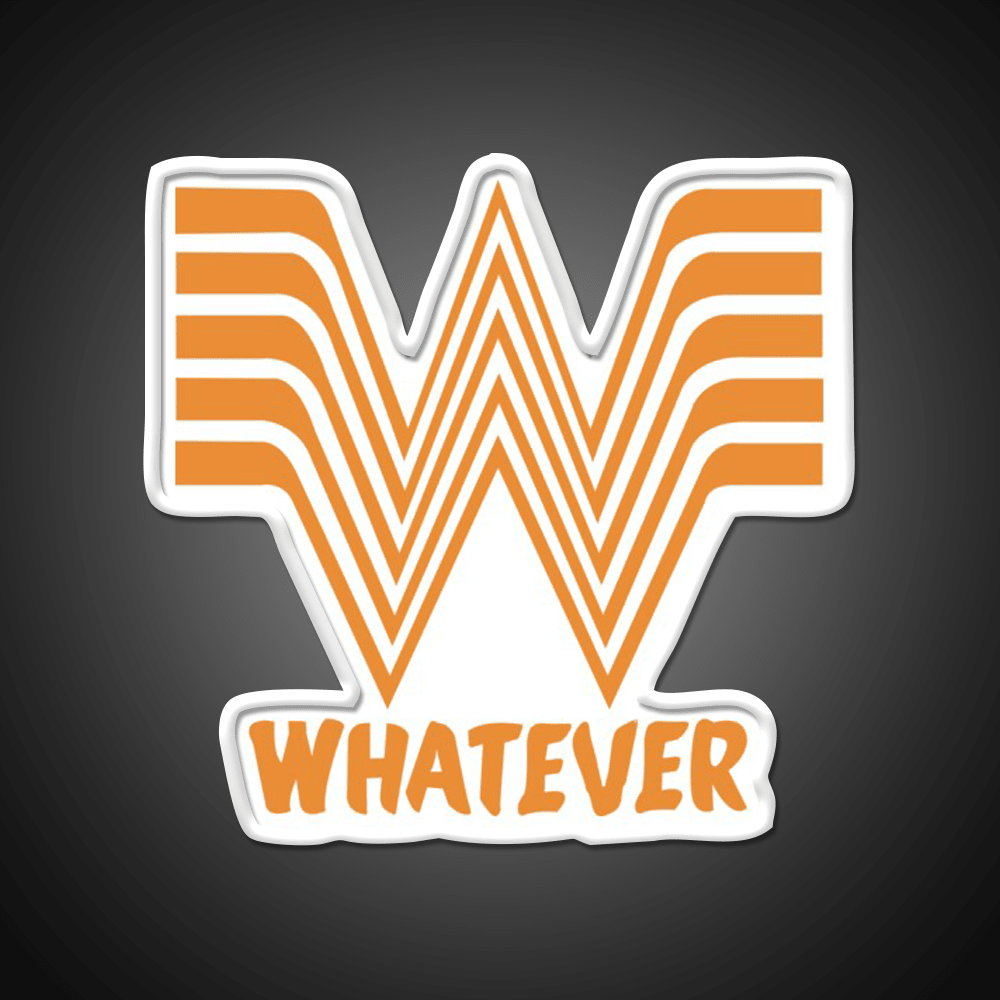 Whata Ever Fast Food Led Neon Sign For Burger Place Rgb Color - Shineneon