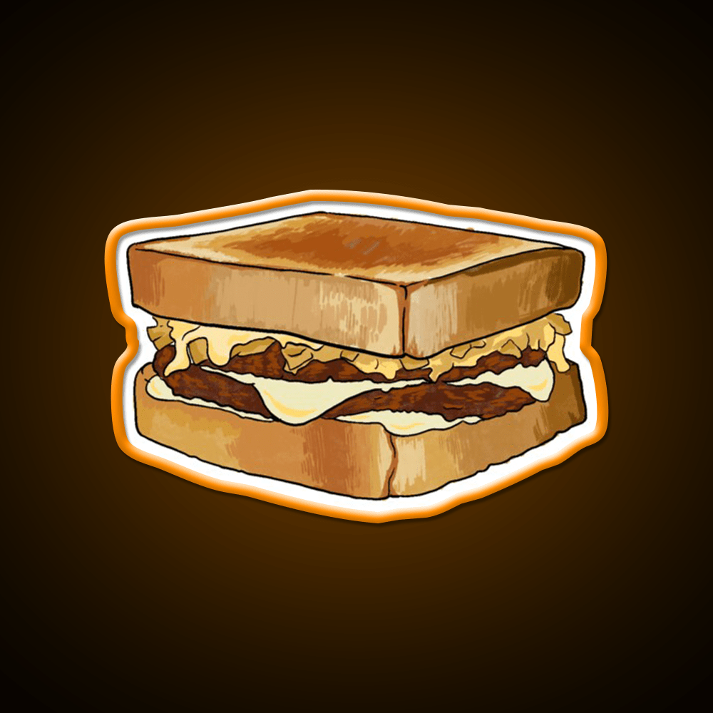 Whataburger Patty Melt Fast Food Led Neon Sign For Burger Place Rgb Color - Shineneon
