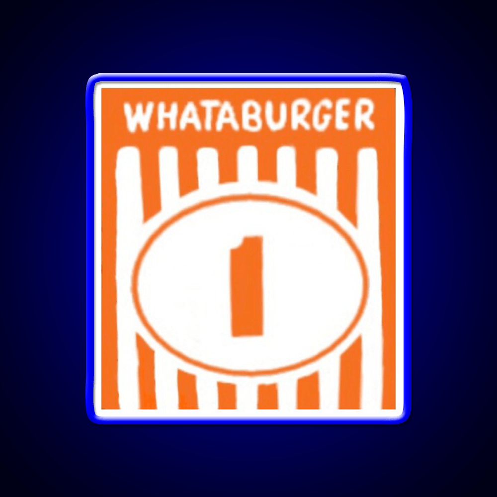 Whataburger Tent Fast Food Led Neon Sign For Burger Place Rgb Color - Shineneon