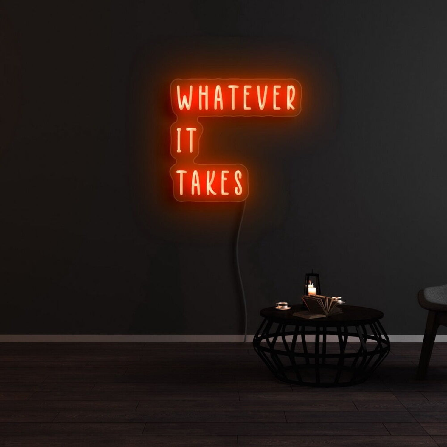 Whatever It Takes Led Neon Sign For Motivational And Determined Spaces | Shineneon