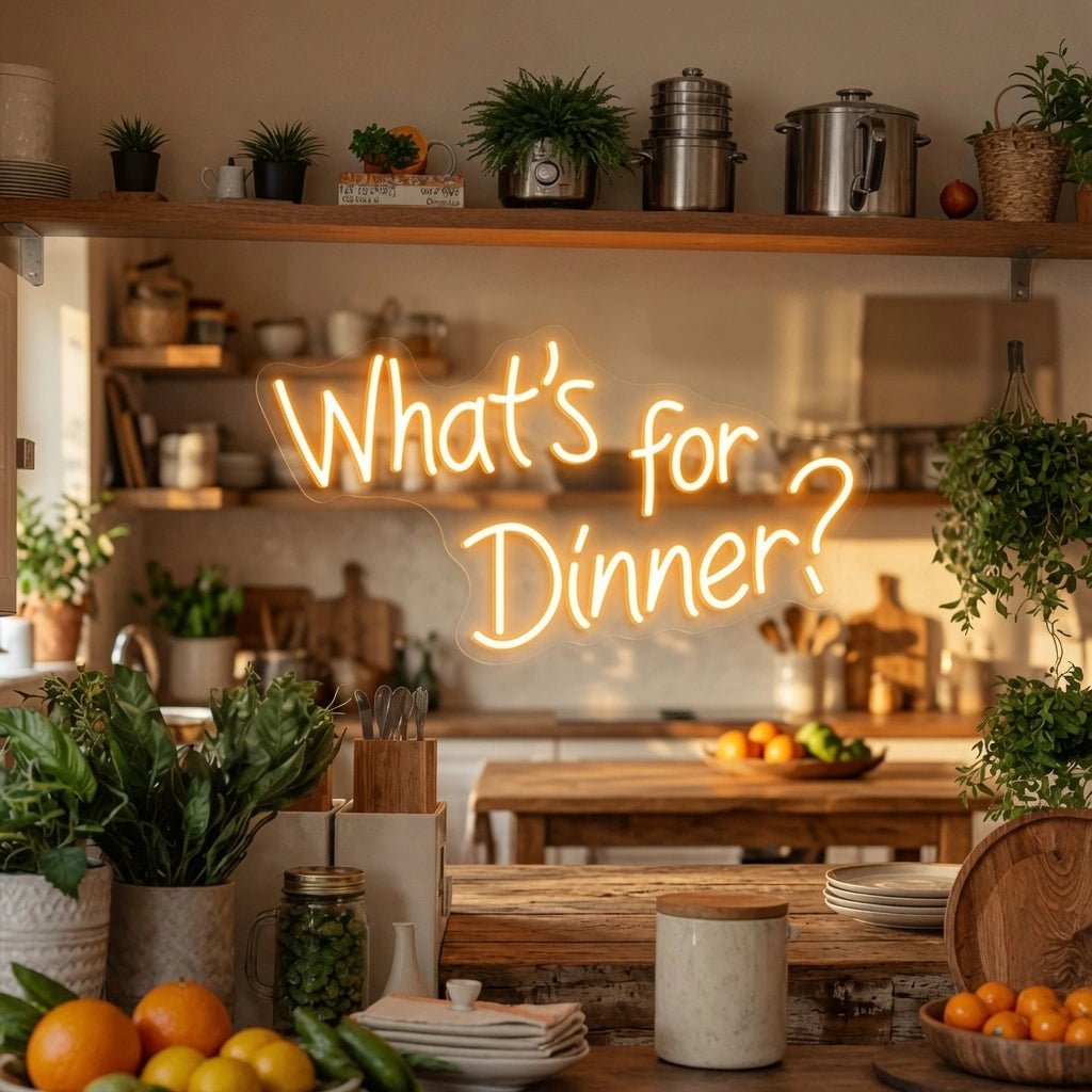 What's For Dinner LED Neon Sign - Shineneon