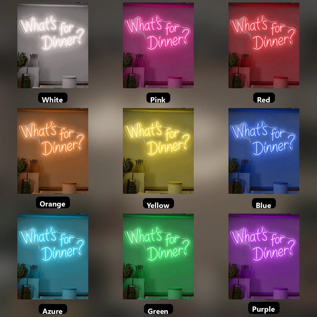 What's For Dinner LED Neon Sign - Shineneon