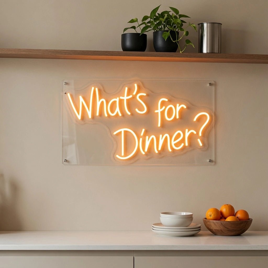 What's For Dinner LED Neon Sign - Shineneon