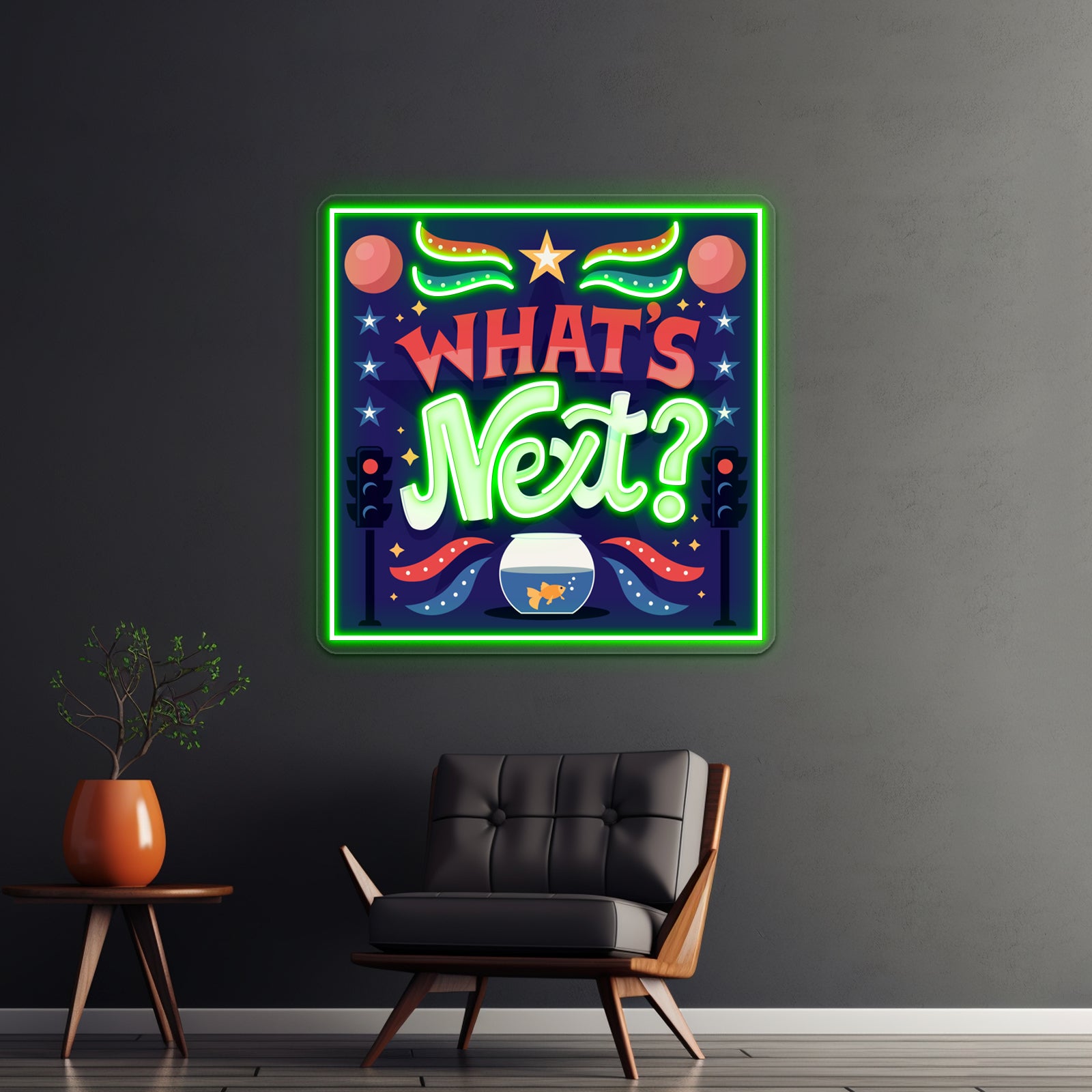 Whats Next Artwork Neon Signs Custom | Shineneon