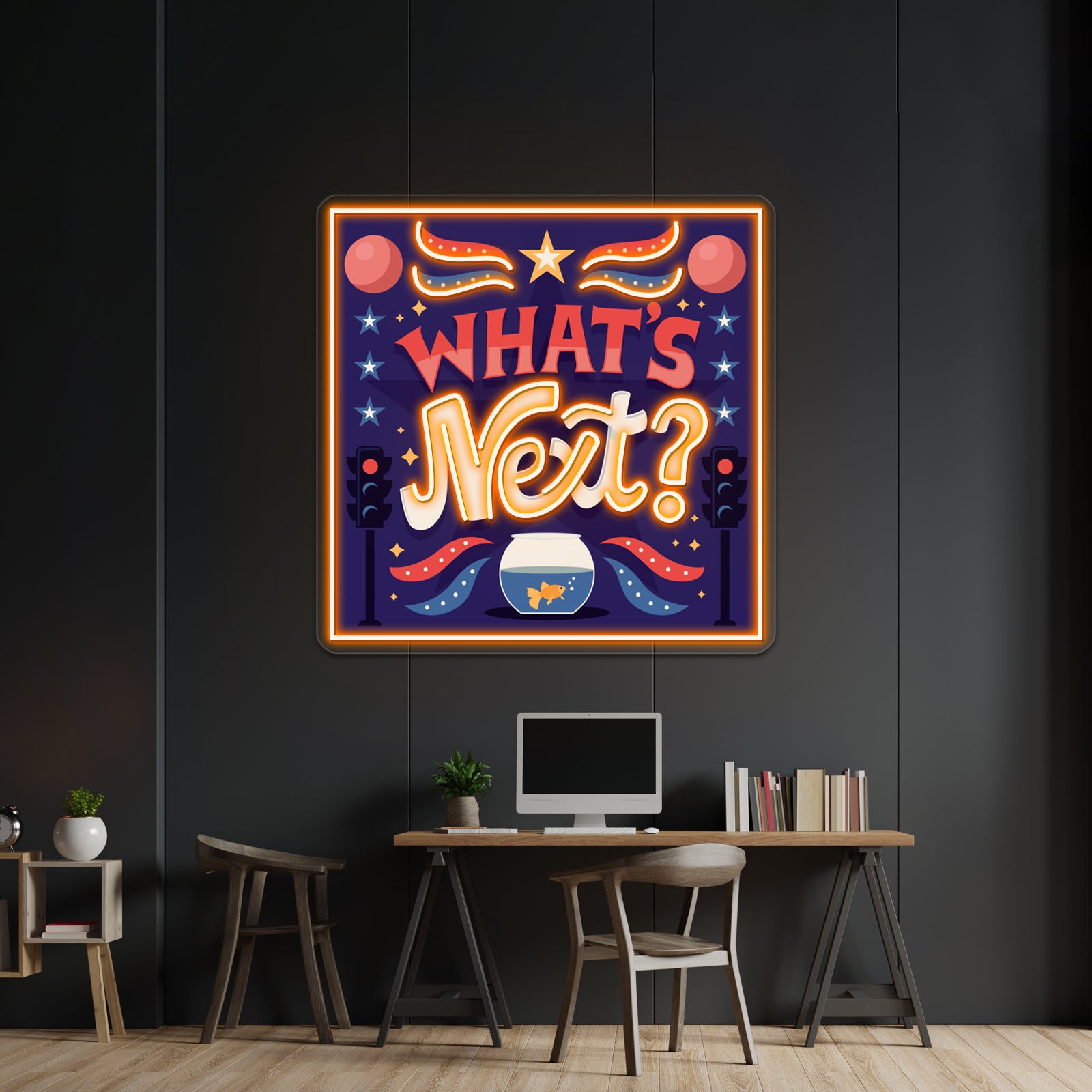 Whats Next Artwork Neon Signs Custom | Shineneon