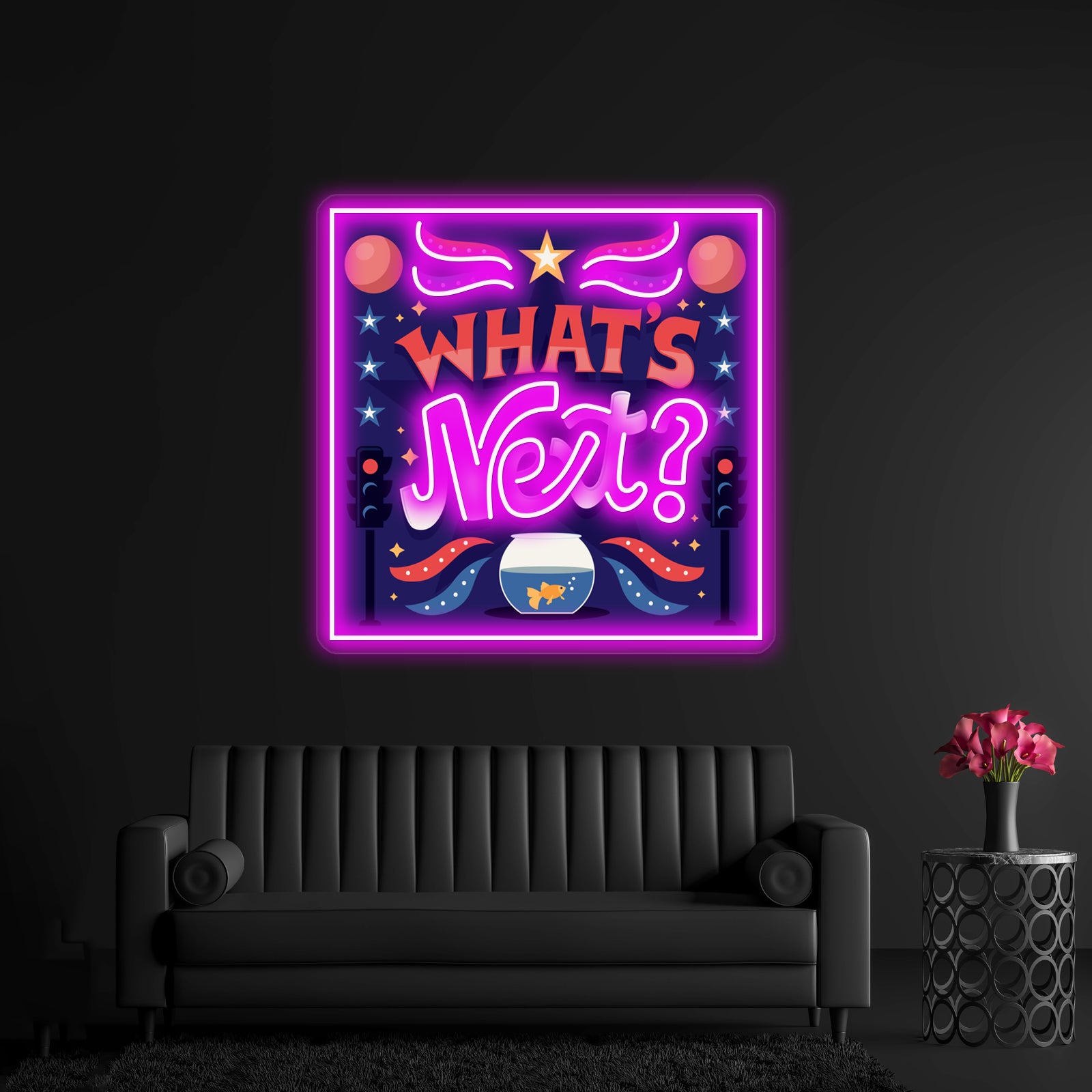 Whats Next Artwork Neon Signs Custom | Shineneon