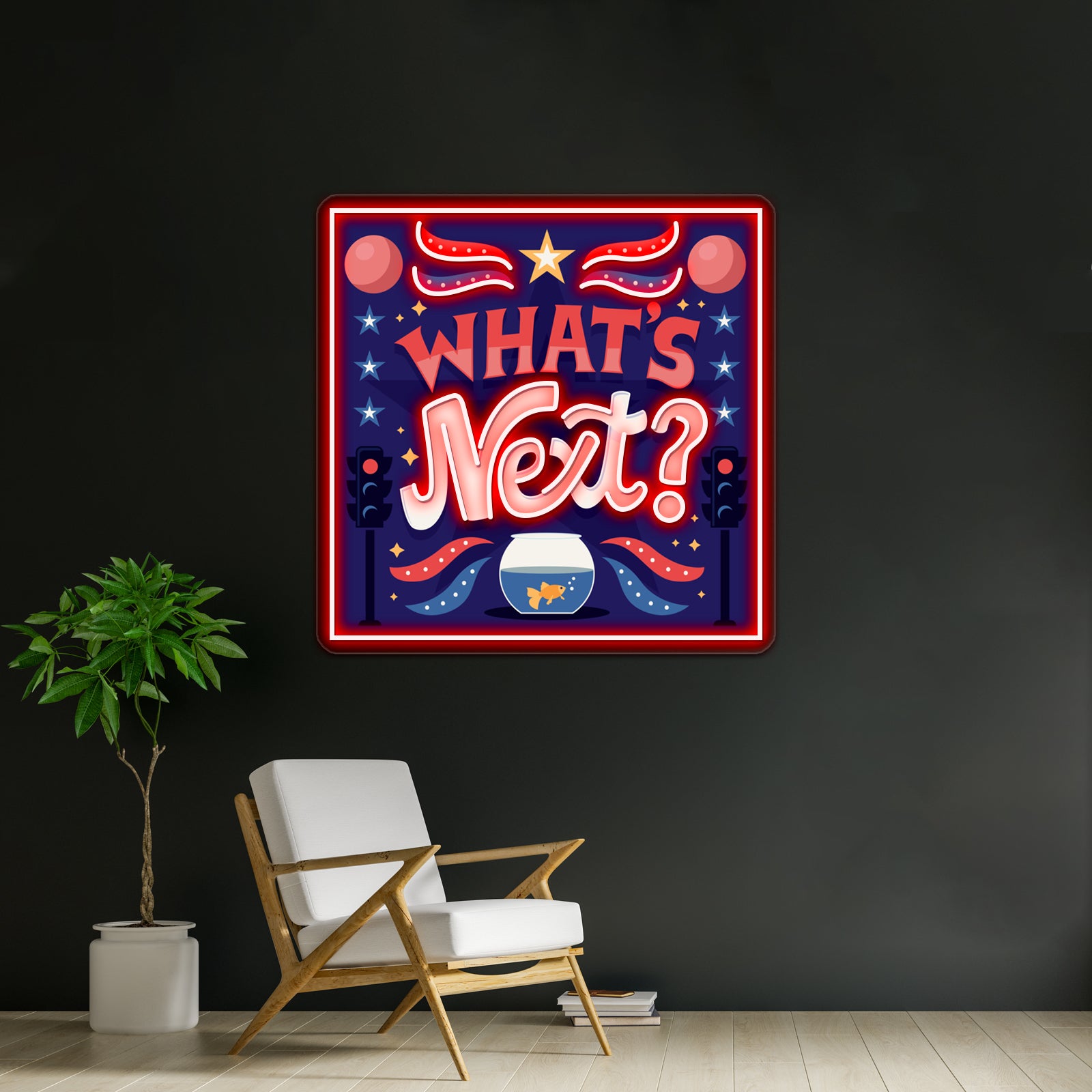 Whats Next Artwork Neon Signs Custom | Shineneon