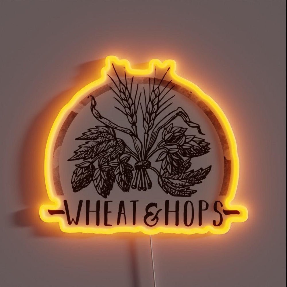 Wheat And Hops Rgb Led Neon Sign - Shineneon