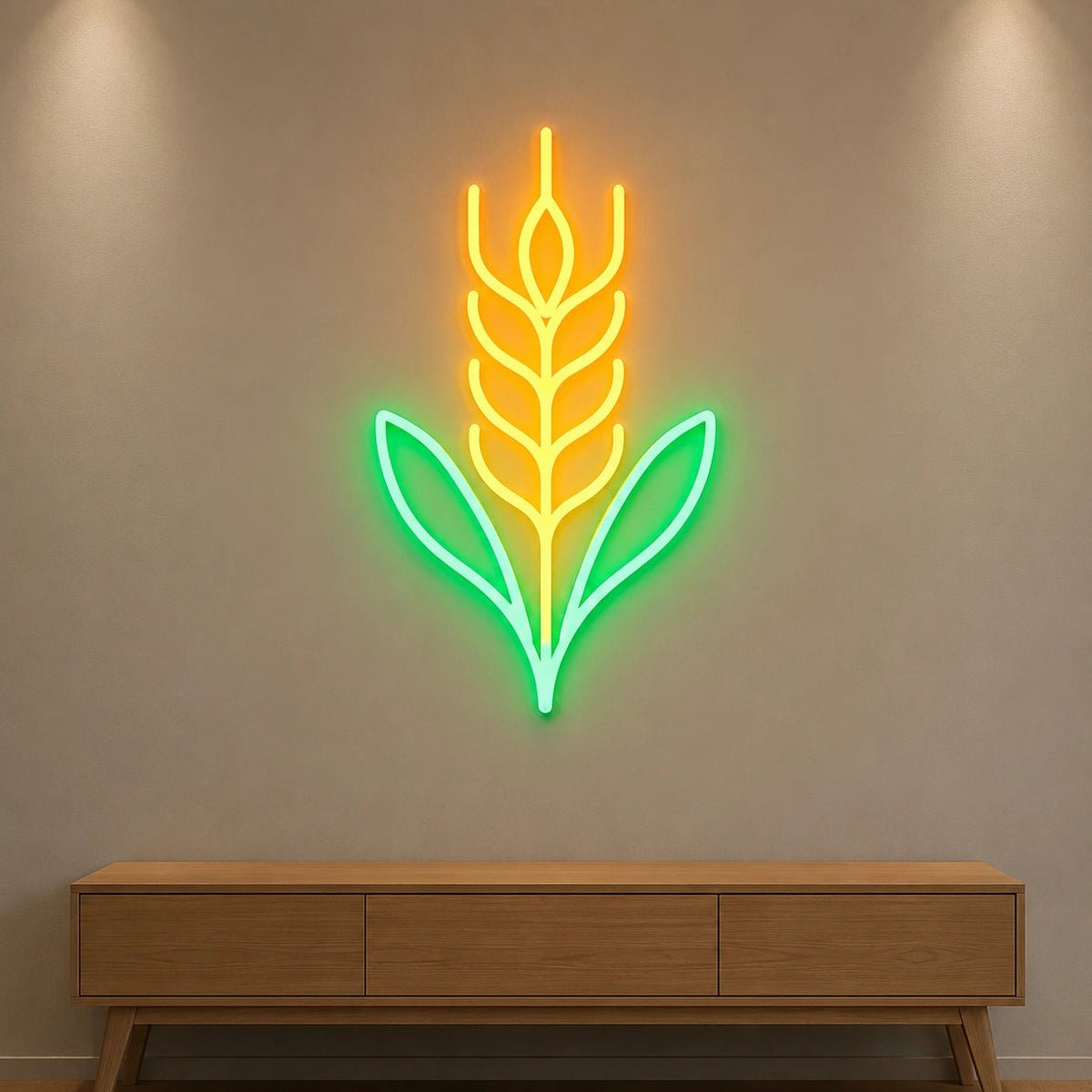 Wheat Ear With Leaves LED Neon Sign - Shineneon