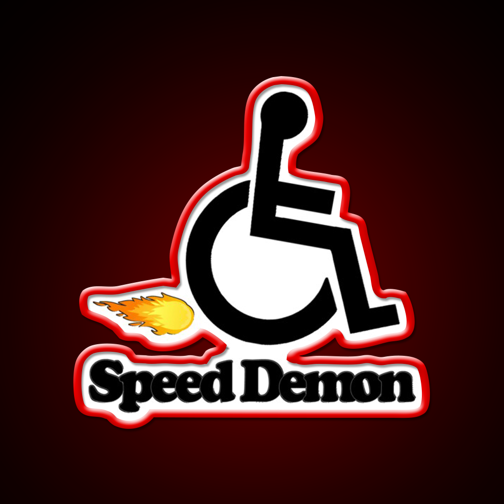 Wheelchair Speed Demon Beer Bar Decor Led Neon Sign Rgb Color - LED neon sign view 10