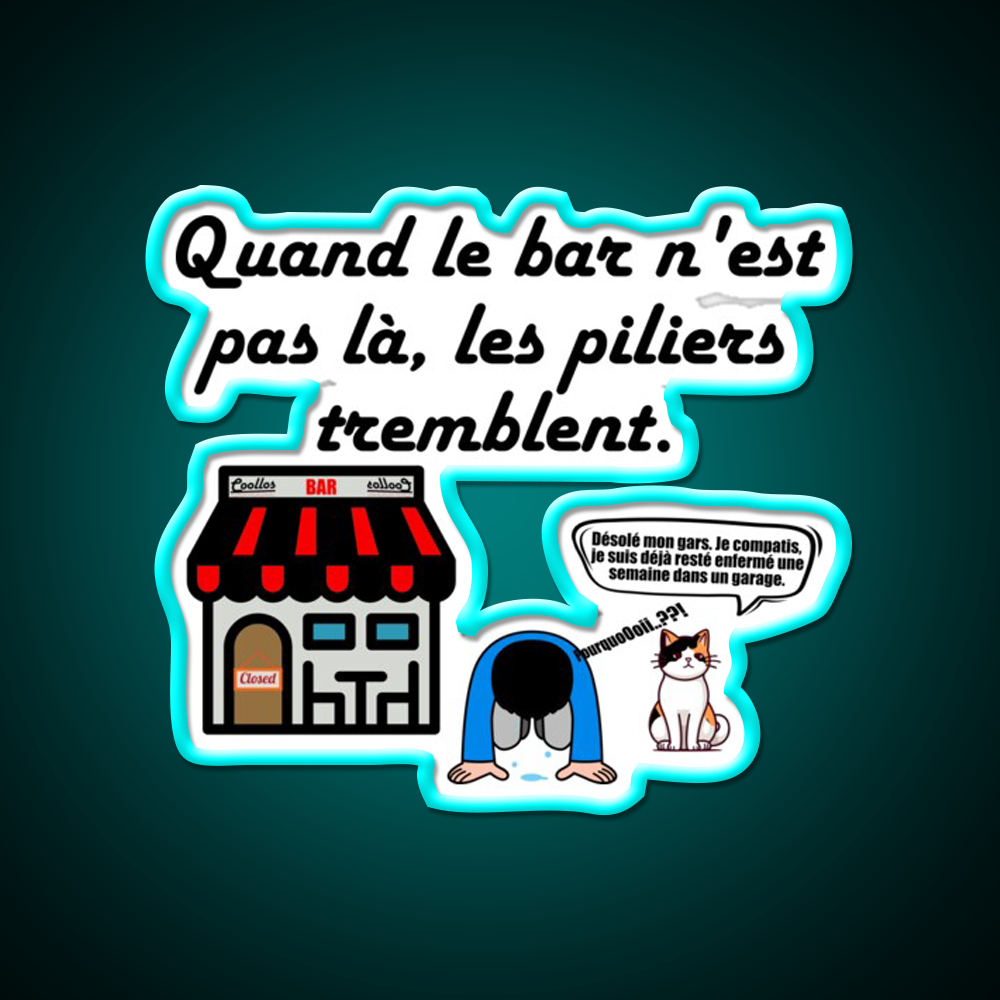 When The Bar Is Not There Man Cave Bar Led Neon Sign Rgb Color