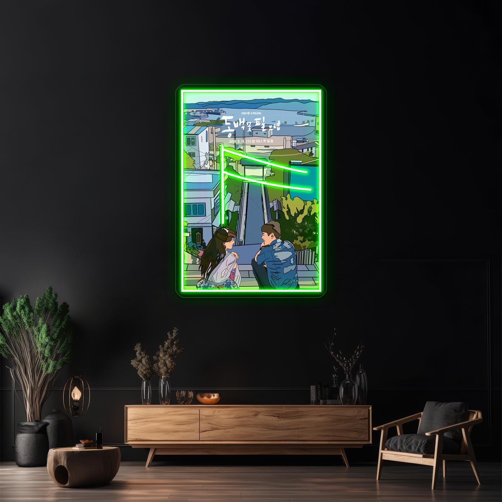 When The Camellia Blooms Pop Art Poster Artwork Neon Signs Custom | Shineneon