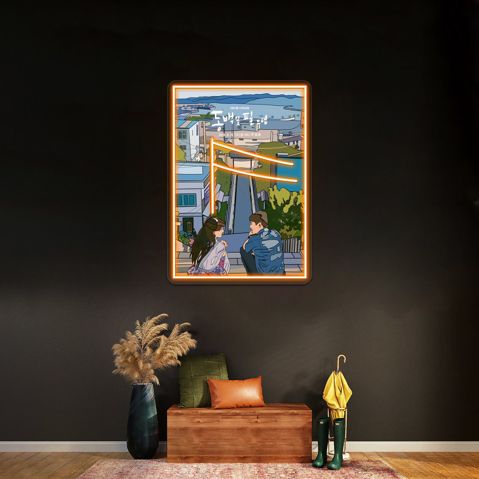 When The Camellia Blooms Pop Art Poster Artwork Neon Signs Custom | Shineneon