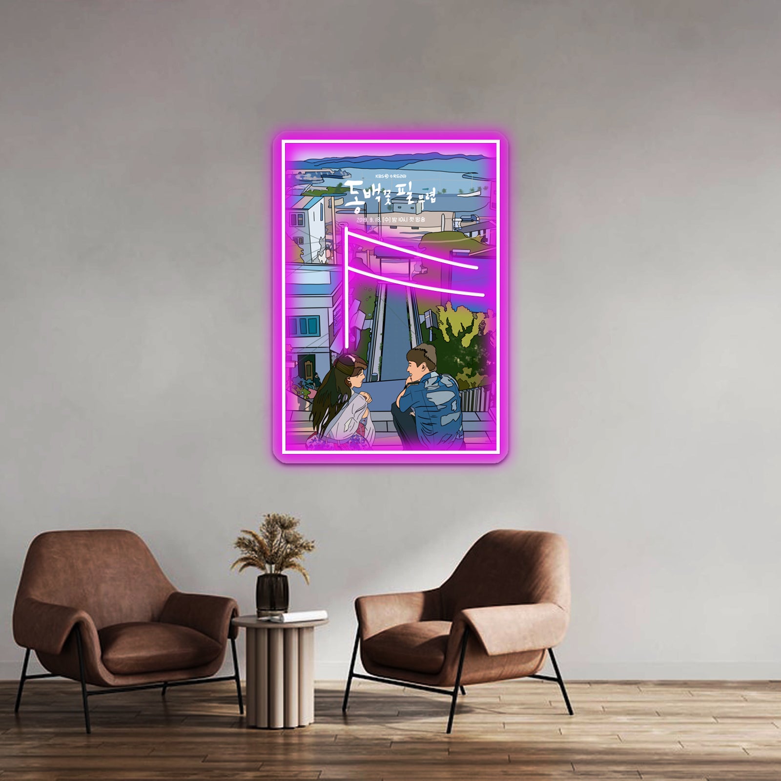 When The Camellia Blooms Pop Art Poster Artwork Neon Signs Custom | Shineneon