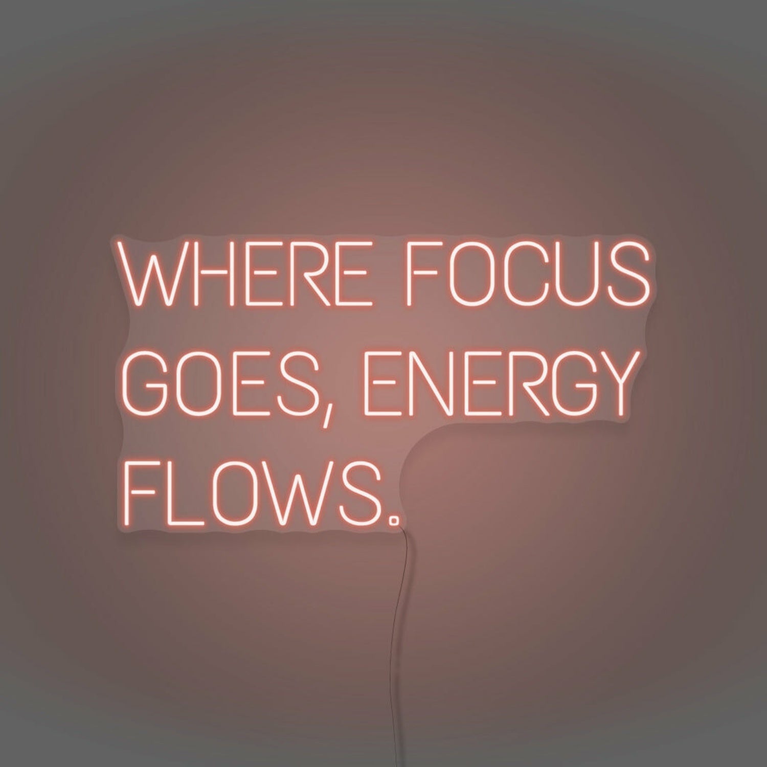 Where Focus Goes Energy Flows Led Neon Sign - Shineneon