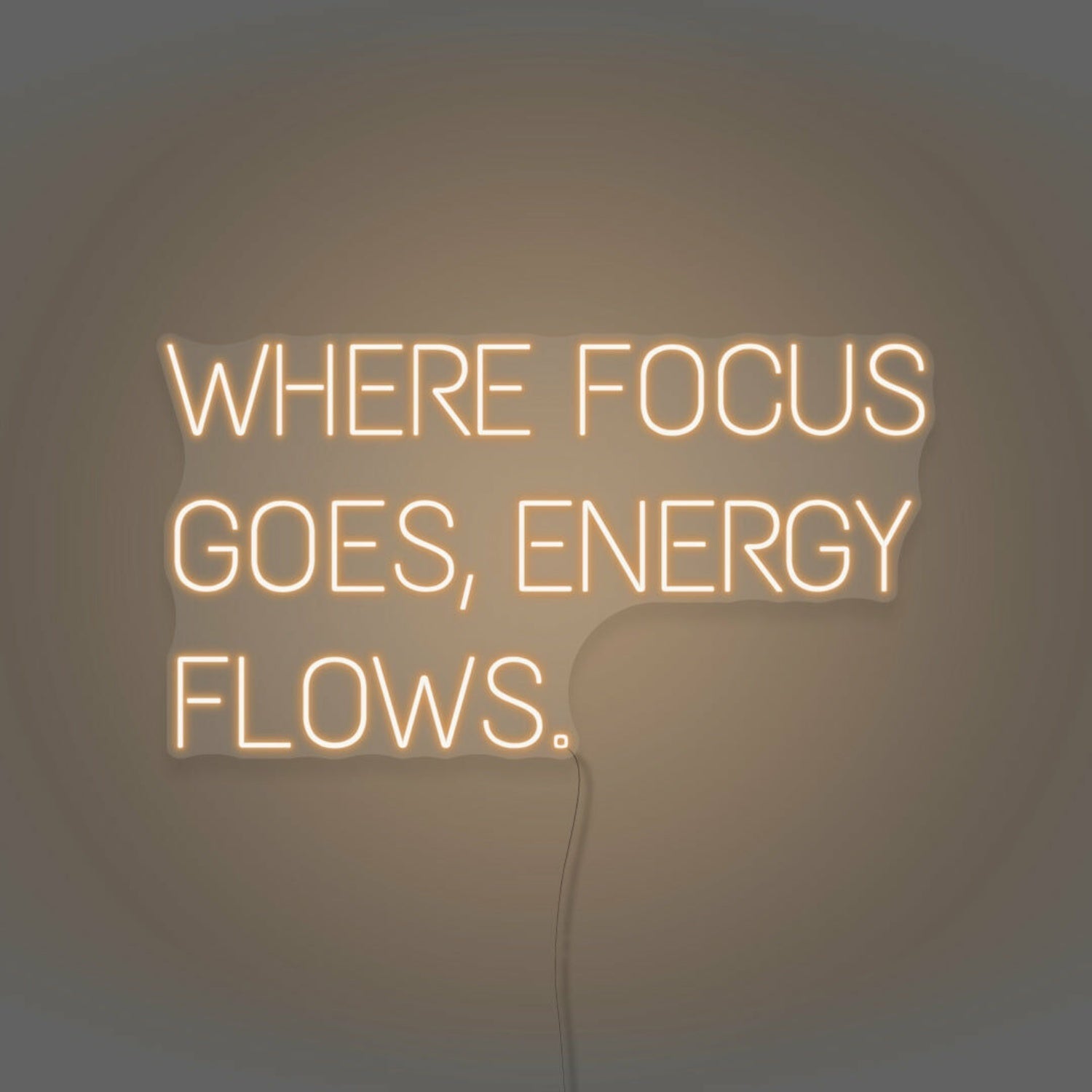 Where Focus Goes Energy Flows Led Neon Sign - Shineneon