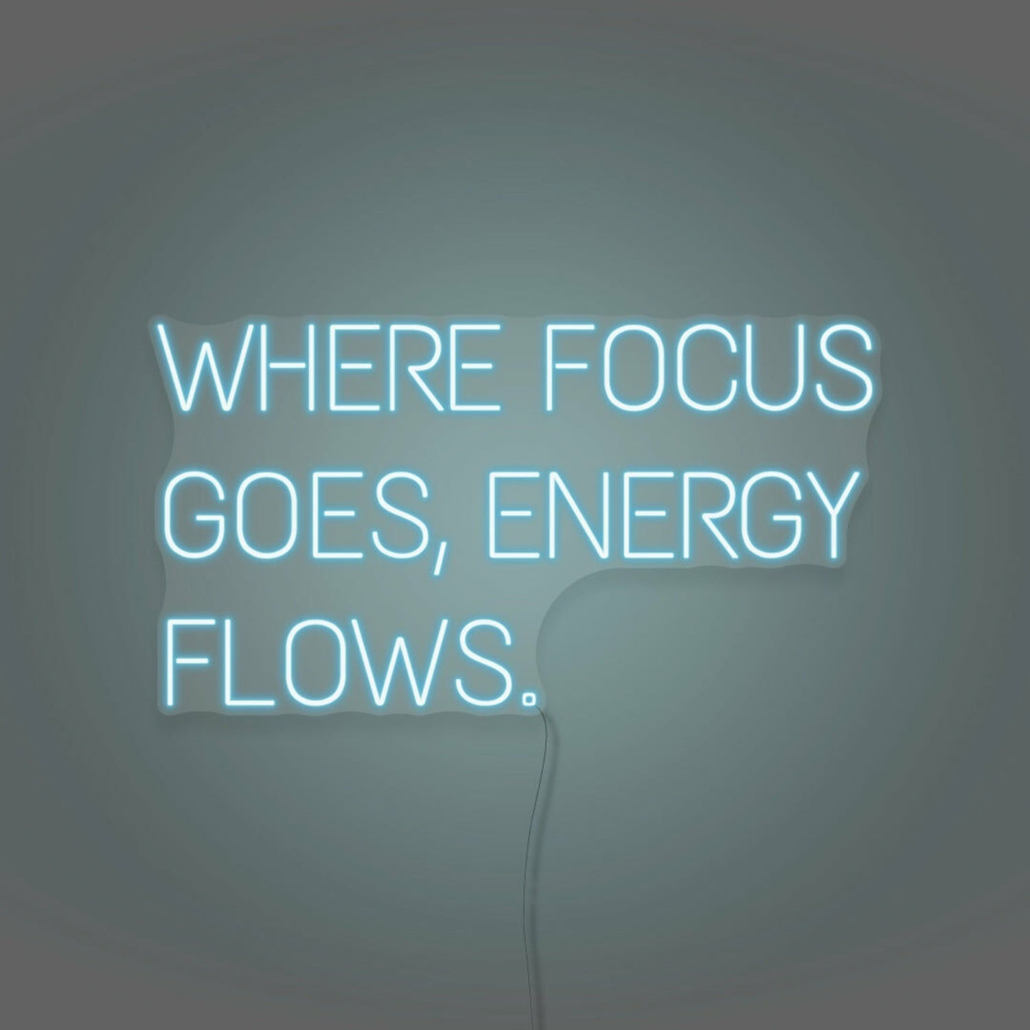 Where Focus Goes Energy Flows Led Neon Sign - Shineneon