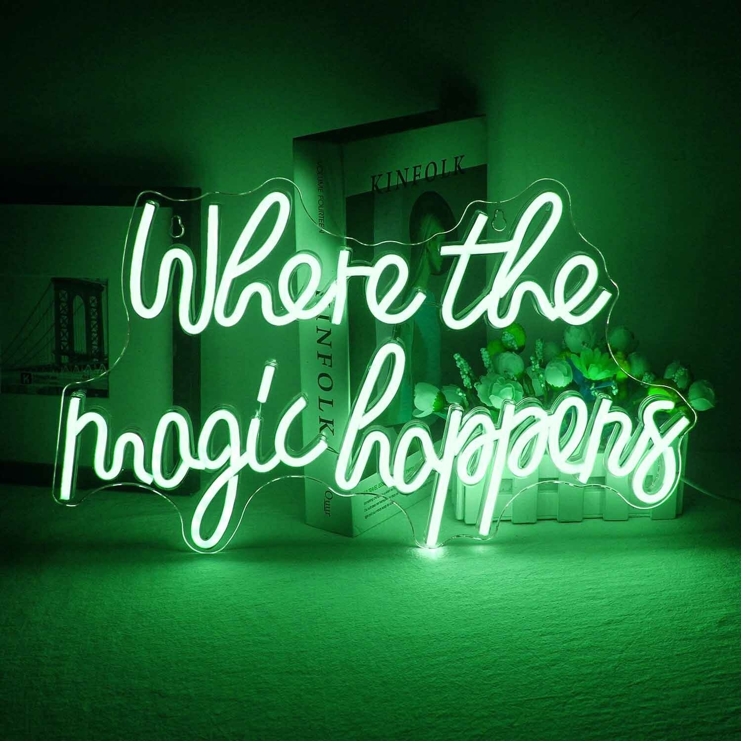 Where The Magic Happens Wedding Room Decor Neon Sign | Shineneon