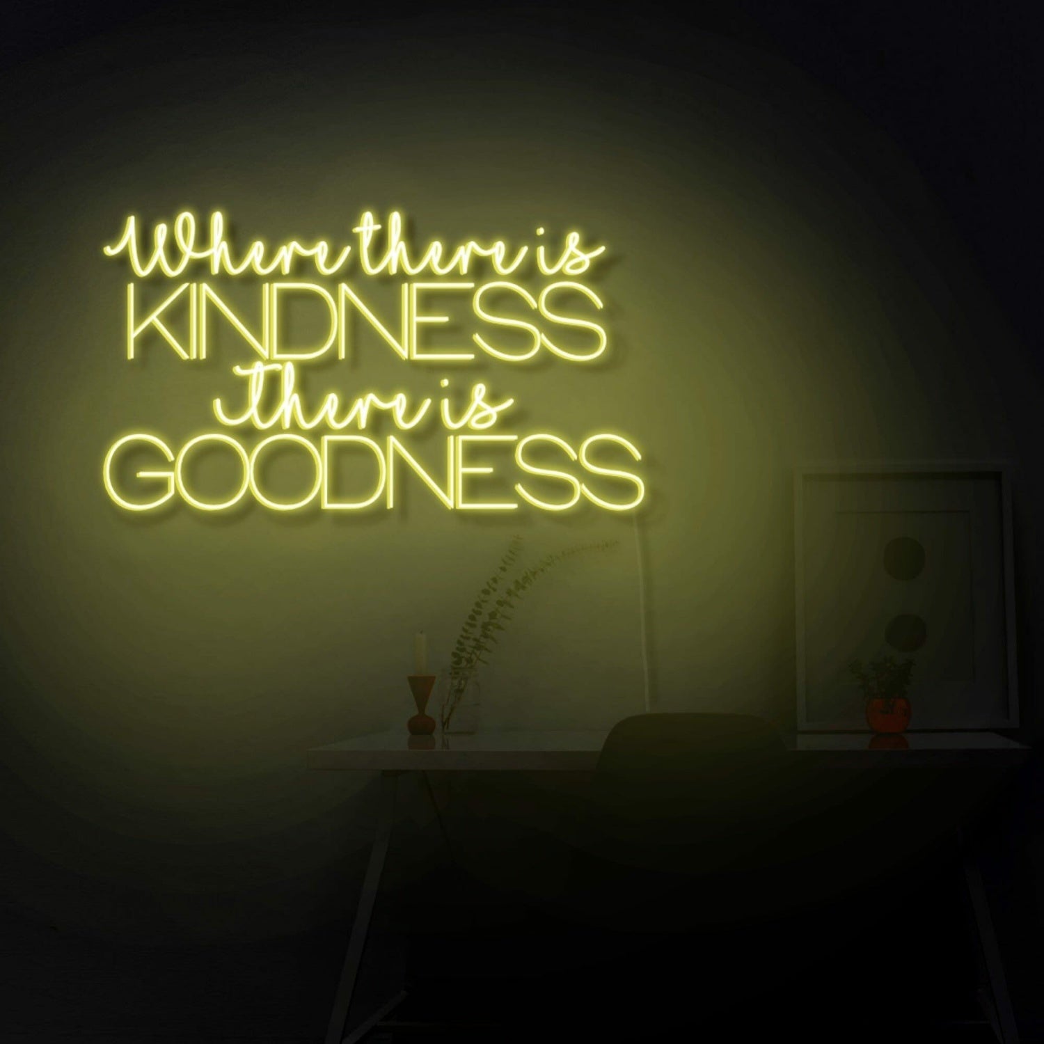 Where There Is Kindness There Is Goodness Led Neon Sign | Shineneon