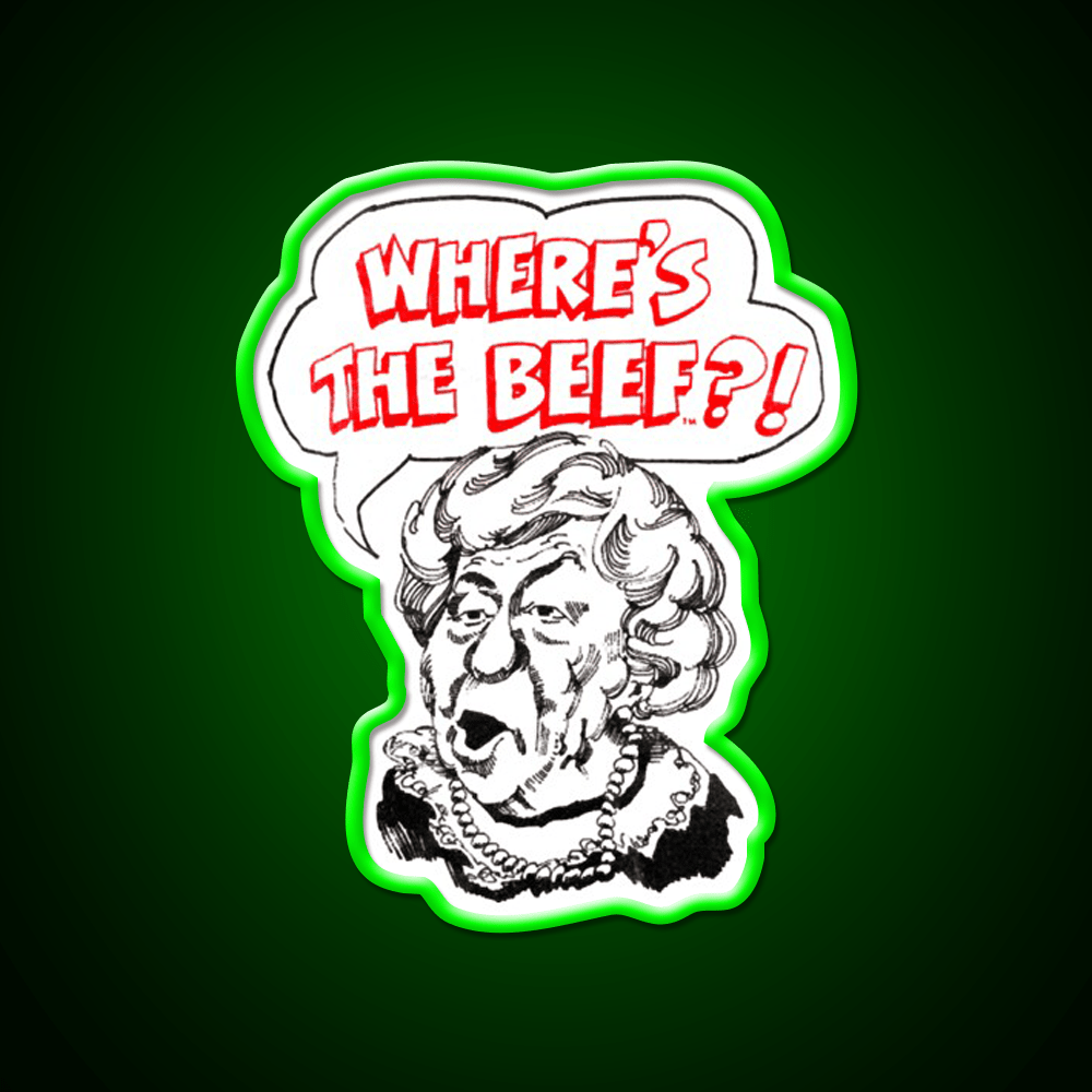 Wheres The Beef Fast Food Led Neon Sign For Burger Place Rgb Color - Shineneon