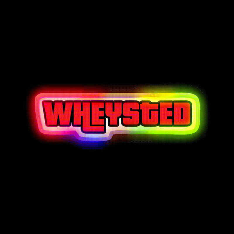 Wheysted Gym Fitness Led Neon Sign Rgb Color