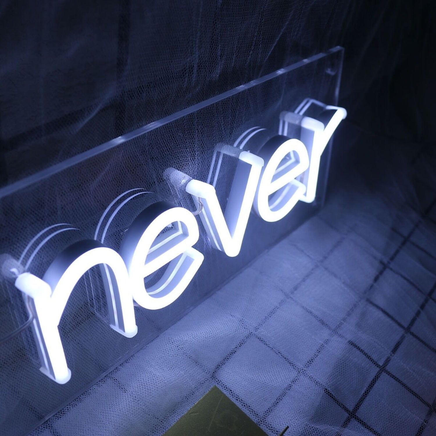 Which He Never White Led Neon Sign | Shineneon