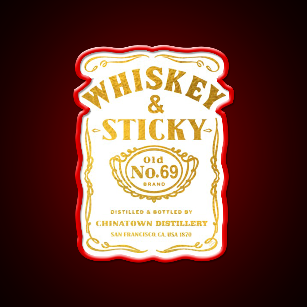 Whiskey And Sticky Gold Asian Cultural Led Neon Sign Rgb Color - LED neon sign view 10