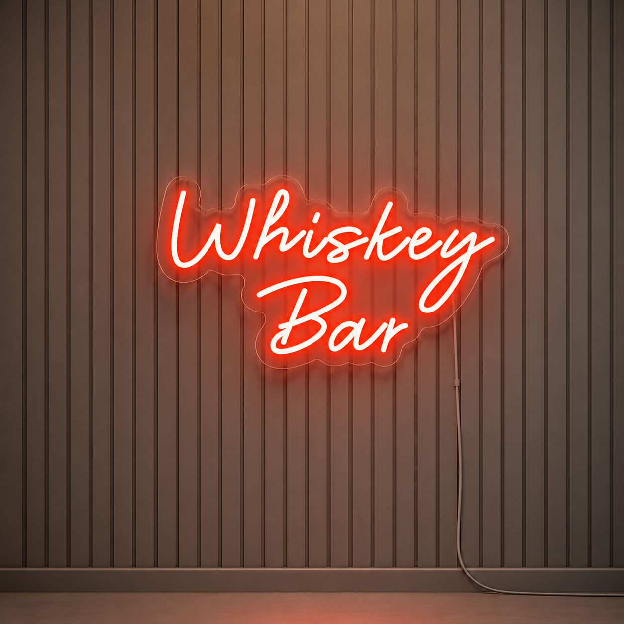 Whiskey Bar Wall Decor LED Neon Sign Home Art main product image