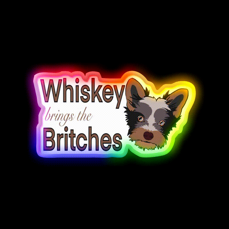 Whiskey Britches Whiskey Drink Bar Led Neon Sign Rgb Color