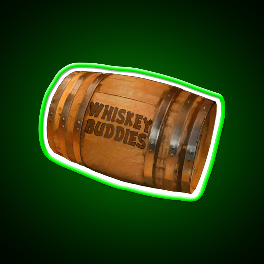 Whiskey Buddies Whiskey Drink Bar Led Neon Sign Rgb Color