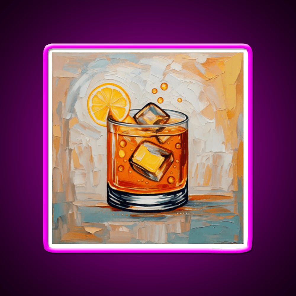 Whiskey Cocktail Whiskey Drink Bar Led Neon Sign Rgb Color - Shineneon