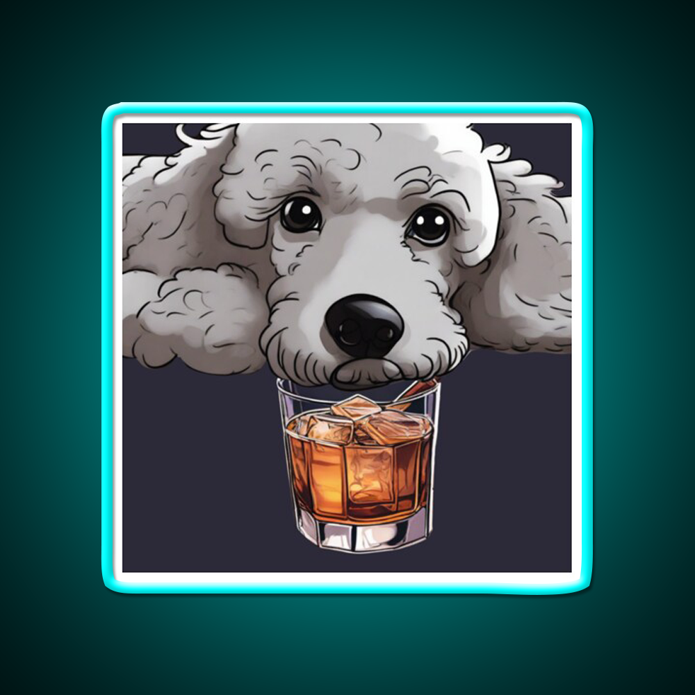 Whiskey Dog Whiskey Drink Bar Led Neon Sign Rgb Color