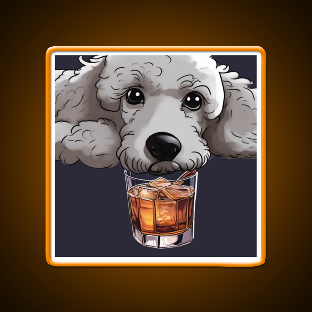 Whiskey Dog Whiskey Drink Bar Led Neon Sign Rgb Color