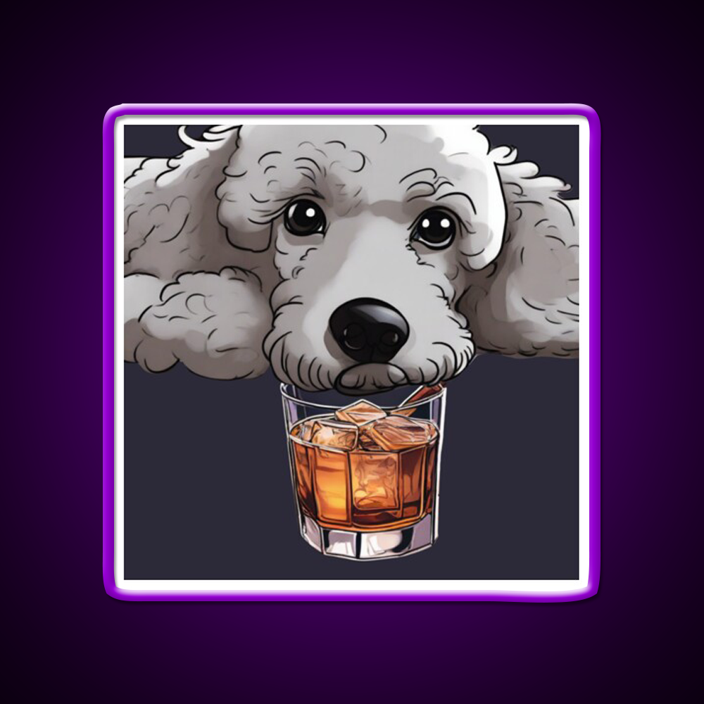 Whiskey Dog Whiskey Drink Bar Led Neon Sign Rgb Color