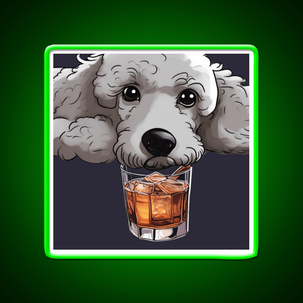 Whiskey Dog Whiskey Drink Bar Led Neon Sign Rgb Color - Shineneon