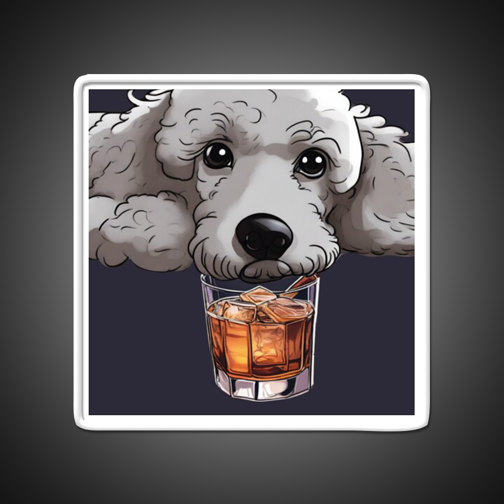 Whiskey Dog Whiskey Drink Bar Led Neon Sign Rgb Color