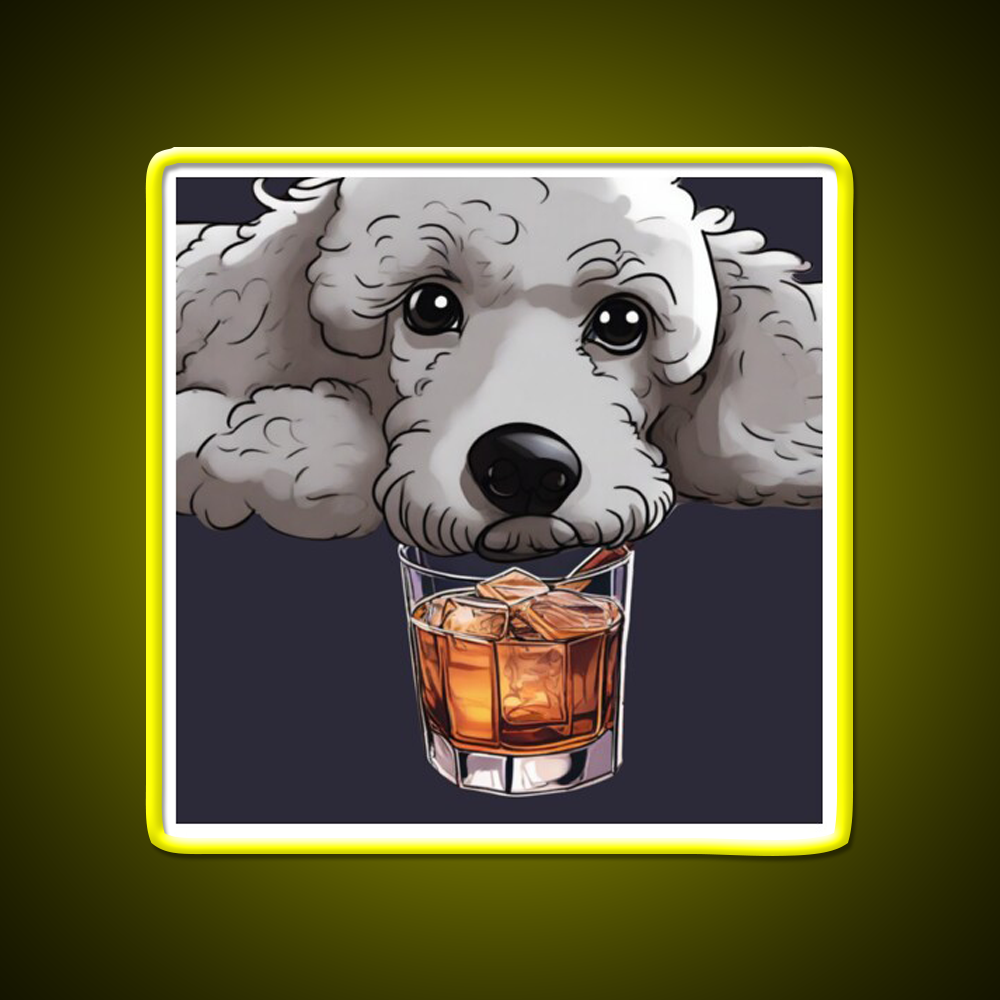 Whiskey Dog Whiskey Drink Bar Led Neon Sign Rgb Color