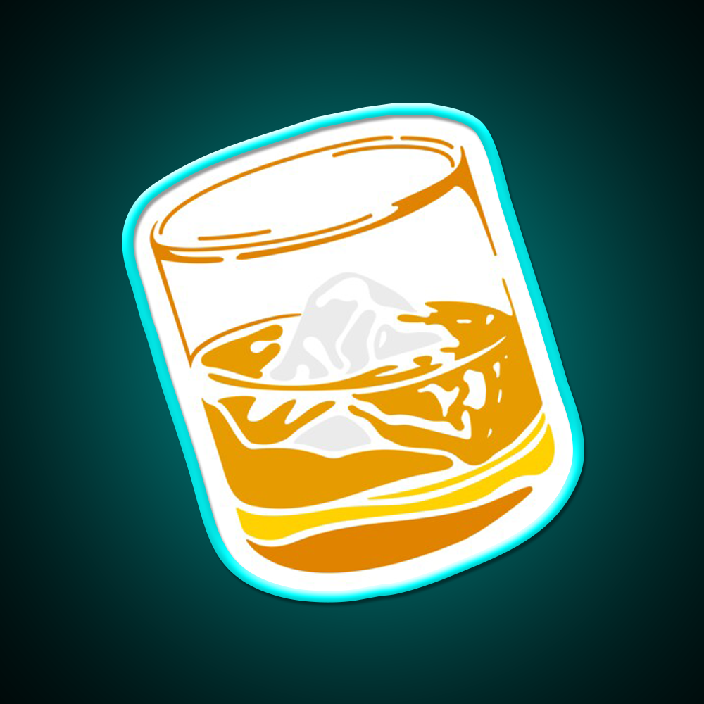 Whiskey Drink Bar Led Neon Sign Wall Art Rgb Color