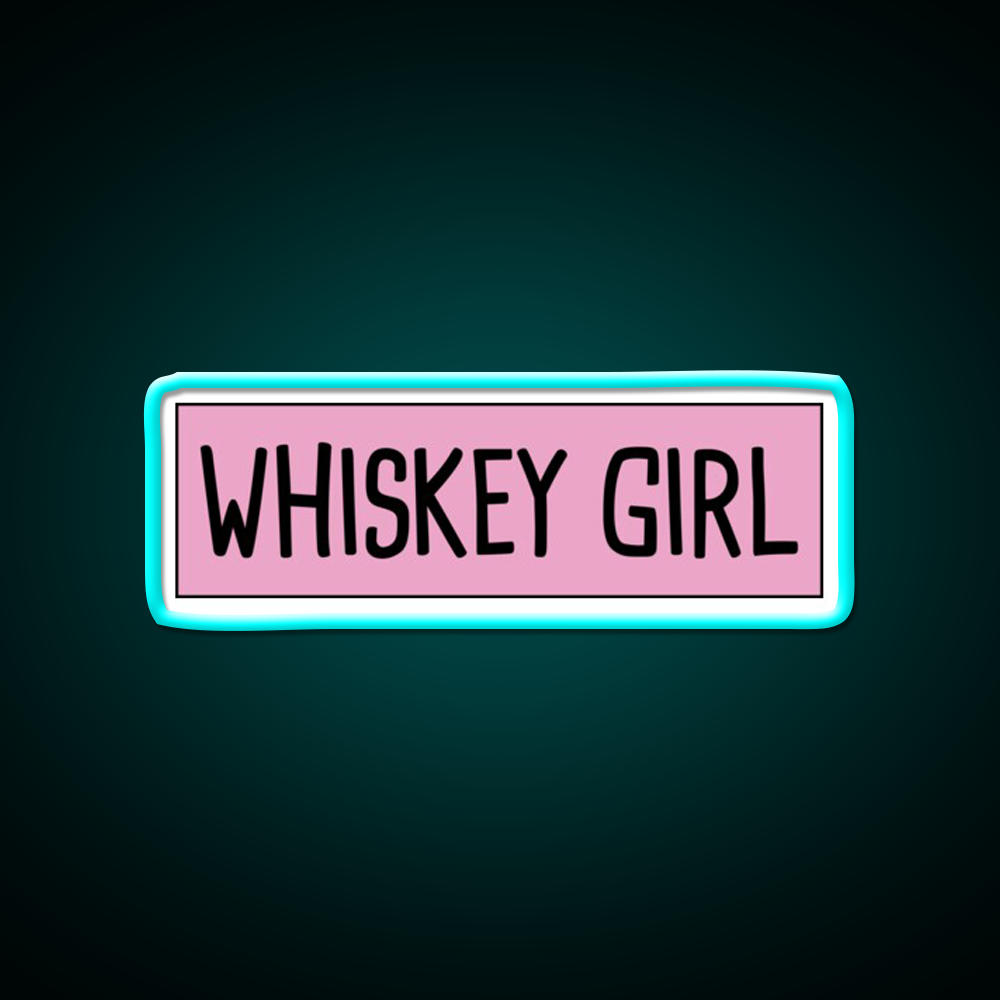 Whiskey Girl Whiskey Drink Bar Led Neon Sign Rgb Color