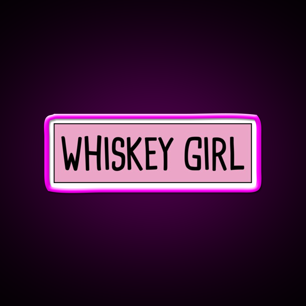 Whiskey Girl Whiskey Drink Bar Led Neon Sign Rgb Color